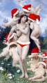 Anges de Noël Cupidon autour de Vénus original